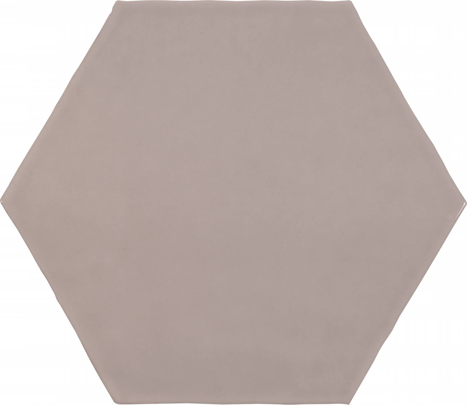 6" Lavender Petal Glossy Hexagon