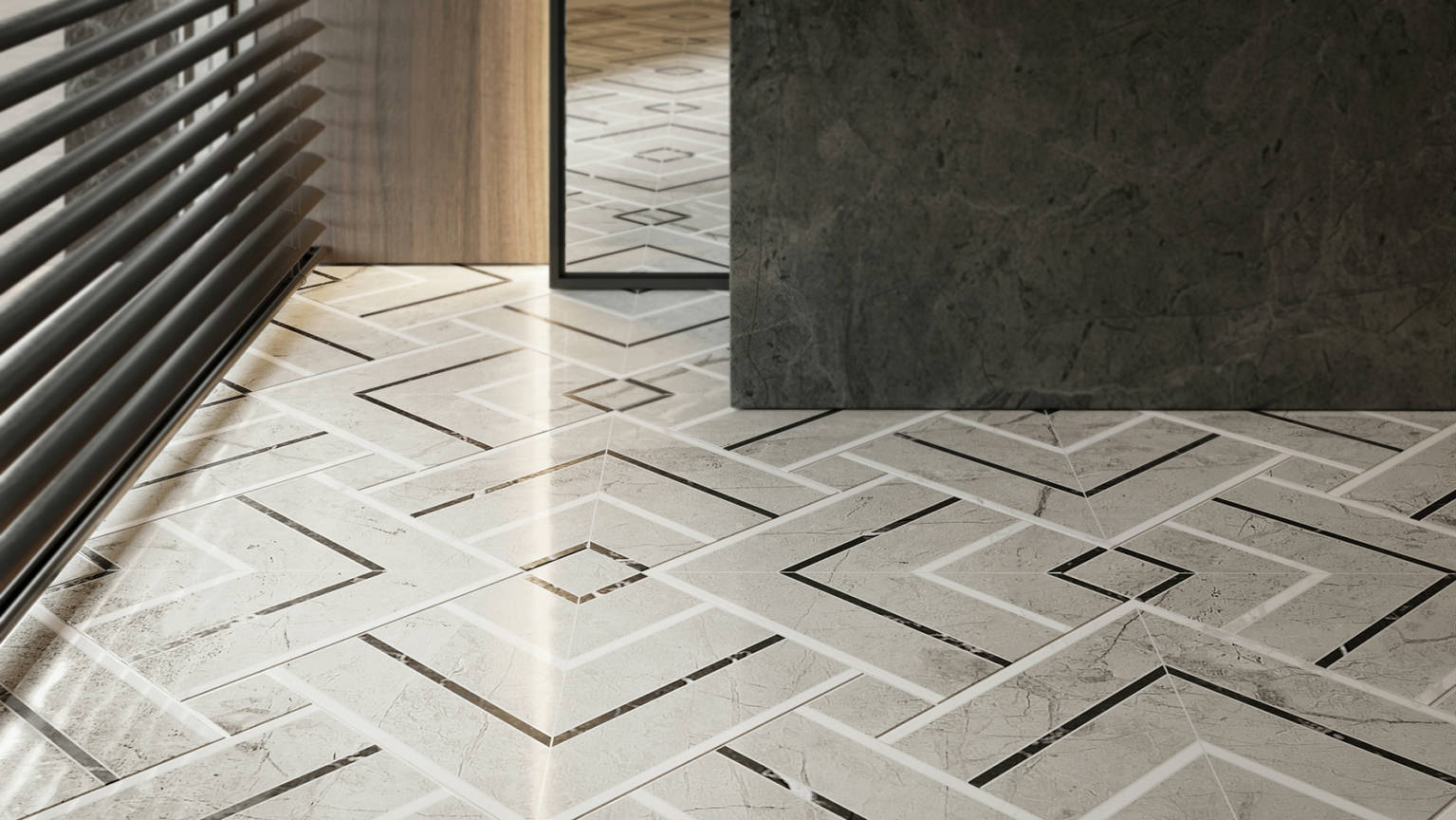 Luxury Roma Argento Picco Mosaic 3 | Marino Tile NY
