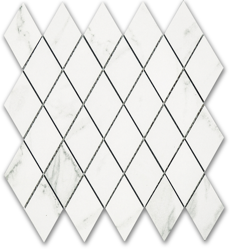 Treasure II Statuario Polished Diamond Mosaic