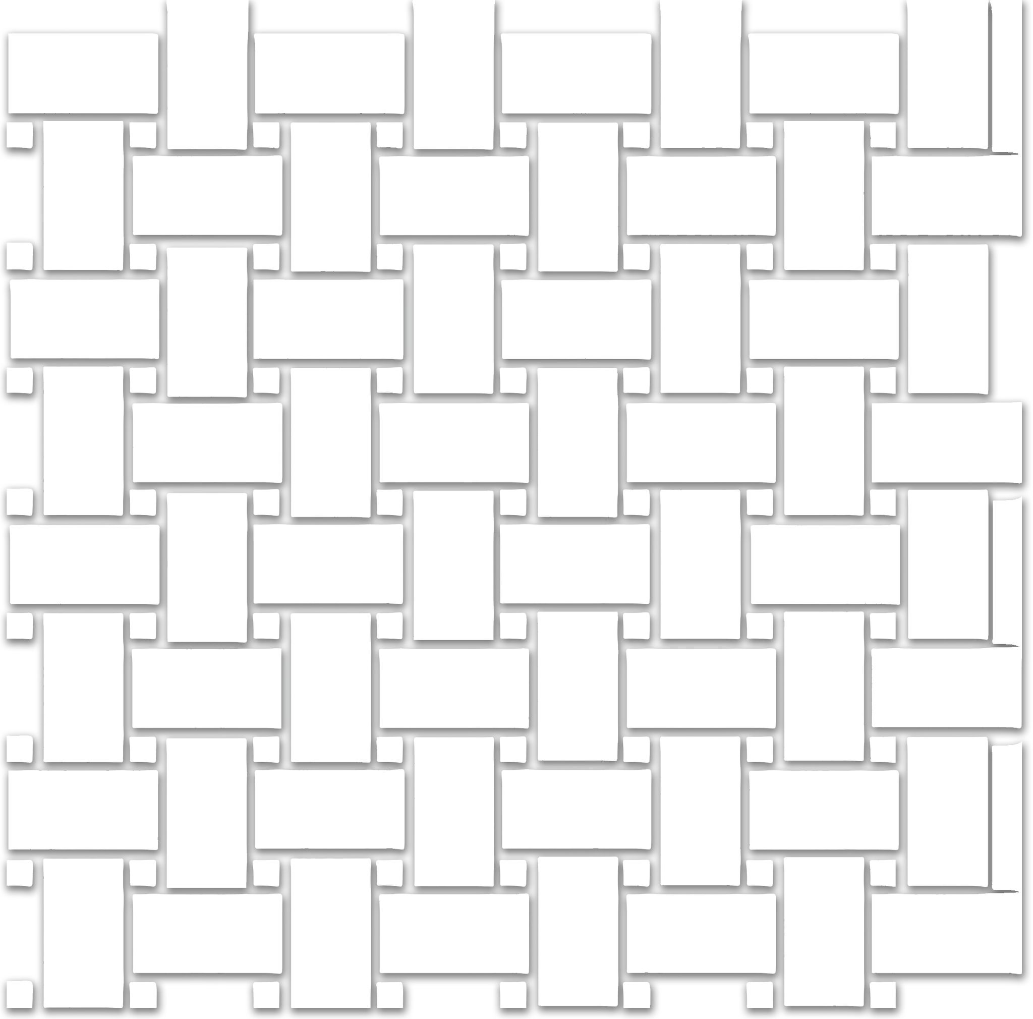 Treasure II Ultimate Dolomite Polished Basketweave Mosaic