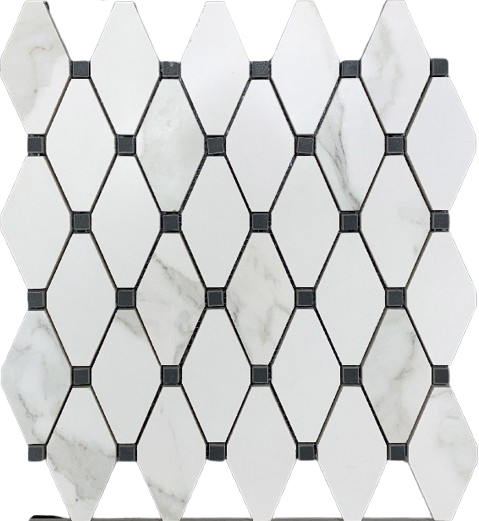 13x15 Calacatta Esagona Mosaic | Marino Tile NY