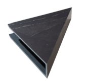 Black Ice Shower Shelf 14.56x7.12x2 | Marino Tile NY