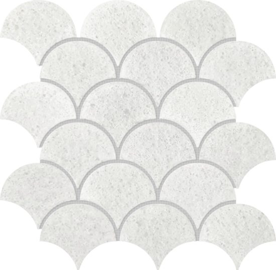 Crystal White Marble Scale Polished