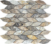 Elongated Hexagon Royal Vein "Leaves" Mosaic | Marino Tile NY