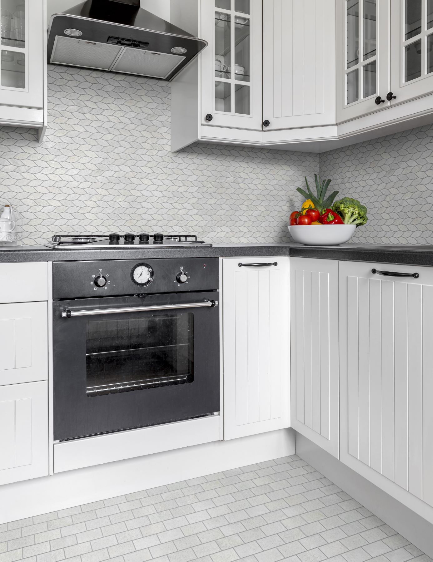 Elongated Hexagon White  | Marino Tile NY