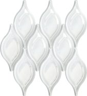 Glass "Tears" White Mosaic | Marino Tile NY