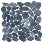 Mini Opus Matte Grey Mix Marble Stone Interlocking | Marino Tile NY