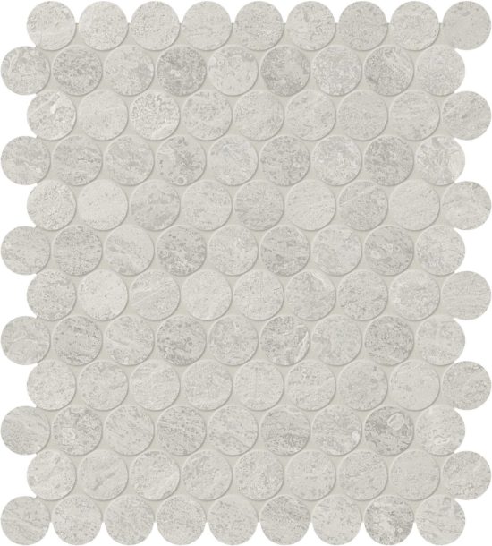 Anciano Grigio 1.25 Penny Round Mosaic