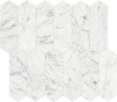 Eterna Bianco 2x6 Polished Picket Mosaic | Marino Tile NY