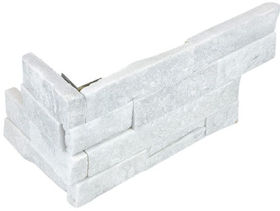 Ledger Stone 6×18 Glacier Assembled Corner