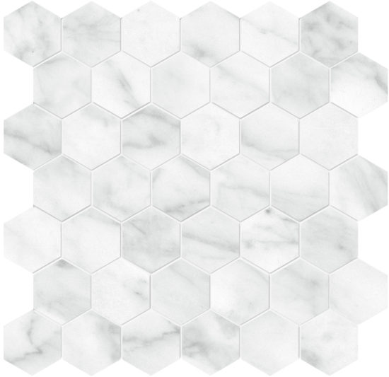 Plata Carrara Abisso 2 Hexagon Matte | Marino Tile NY