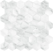 Plata Carrara Abisso 2 Hexagon Polished | Marino Tile NY