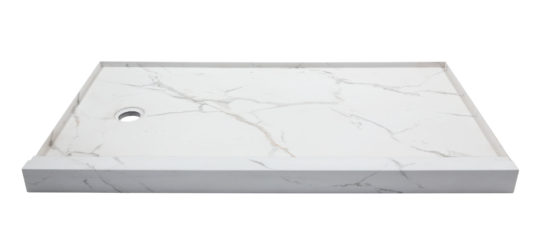 Shower Pan 30x60 Bianco Marble | Marino Tile NY