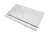 Shower Pan 36x60 Bianco Marble | Marino Tile NY