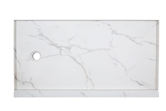 Shower Pan 36x60 Bianco Marble | Marino Tile NY