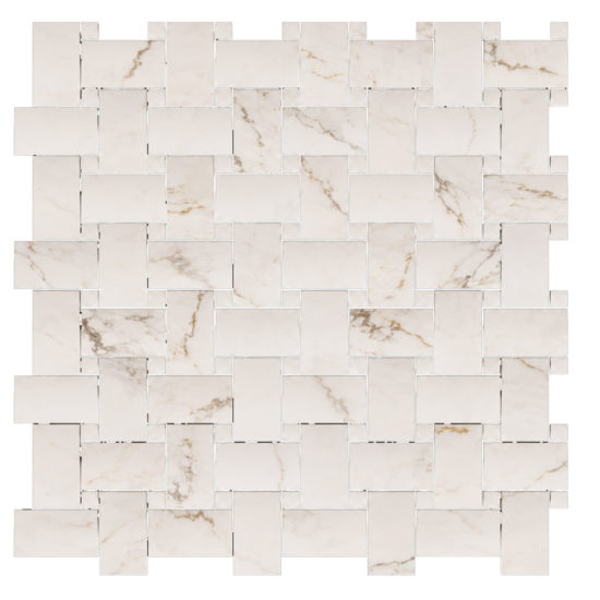 Treasure II Perfect Calacatta 1x2 Basketweave | Marino Tile NY