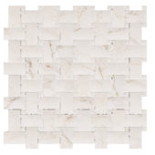 Treasure II Perfect Calacatta 1x2 Basketweave | Marino Tile NY