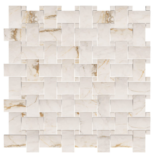 Treasure II Perfect Calacatta 1x2 Basketweave | Marino Tile NY