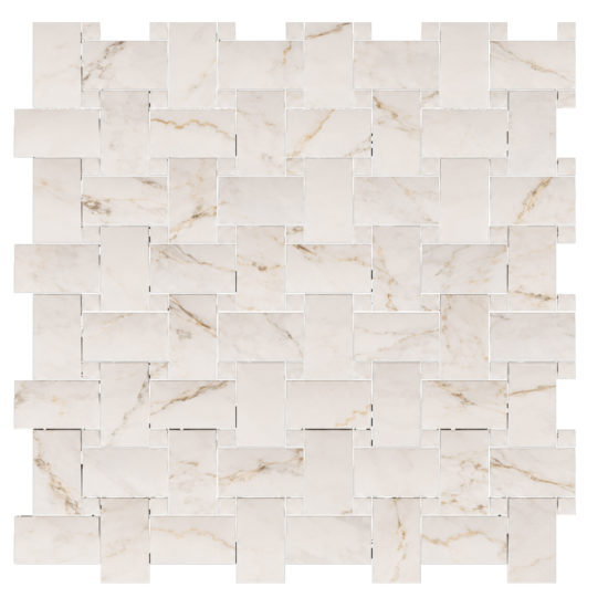 Treasure II Perfect Calacatta 1x2 Basketweave | Marino Tile NY